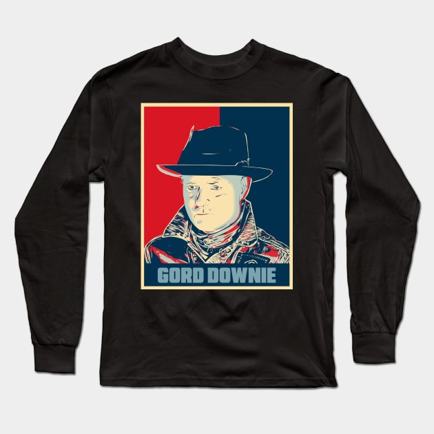 Gord Downie Hope Poster Art Long Sleeve T-Shirt by Odd Even